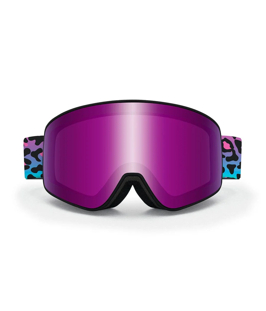 90's Leopard CASCADE Snow Goggles - Image 2
