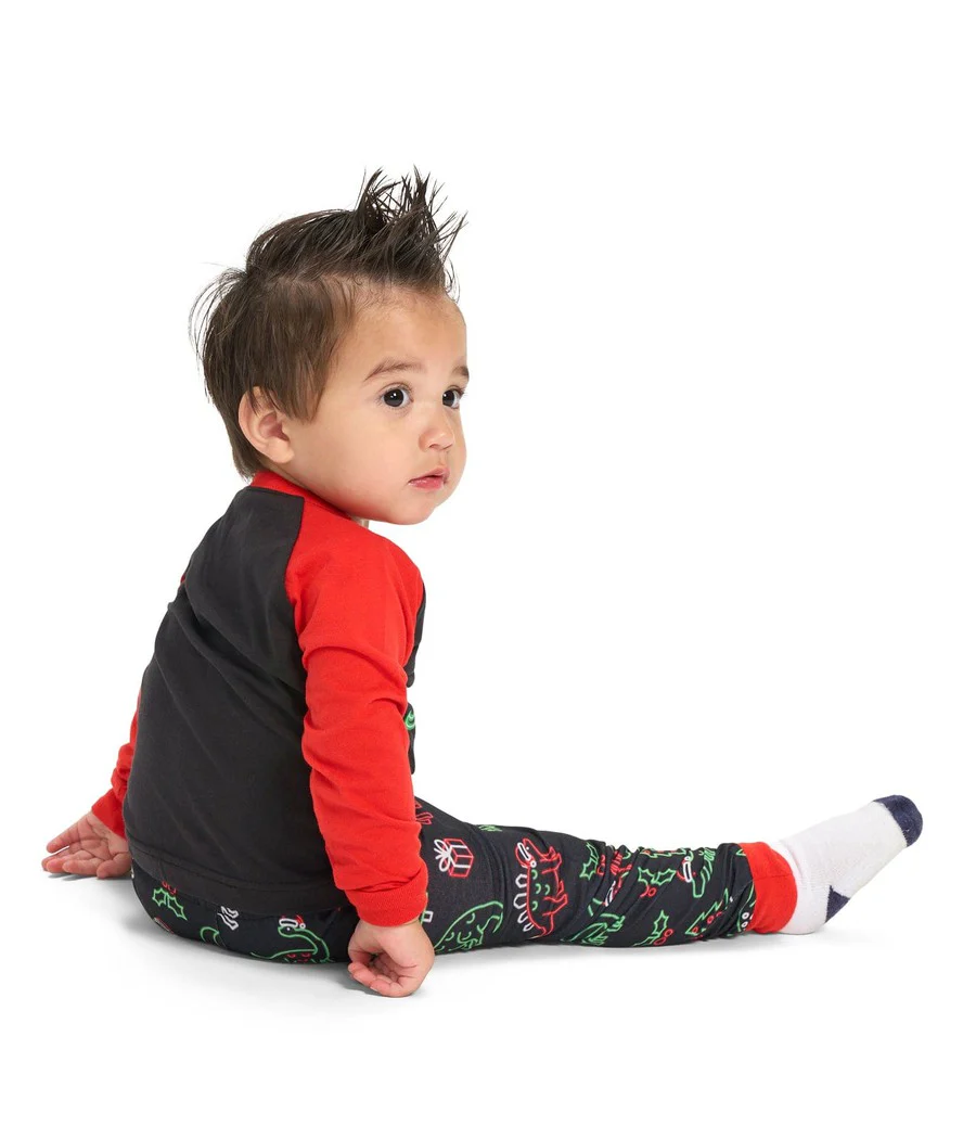Baby Boy's Saint Nickosaurus Crew Neck Pajama Set - Image 2