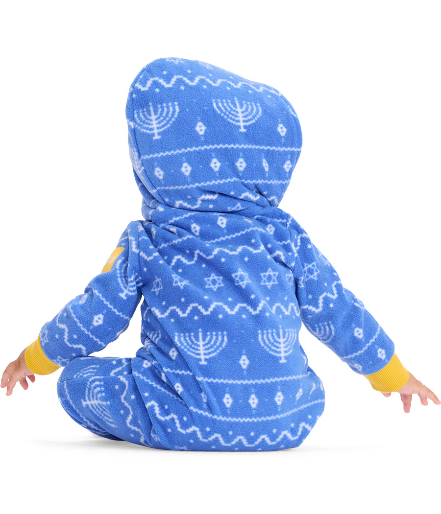 Baby Boy's Blue Hanukkah Jumpsuit - Image 2