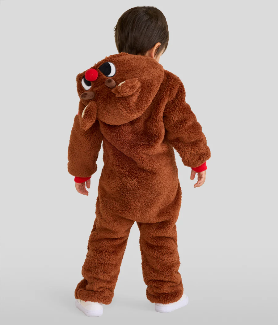 Baby Boy's Rudolph Sherpa Jumpsuit - Image 2