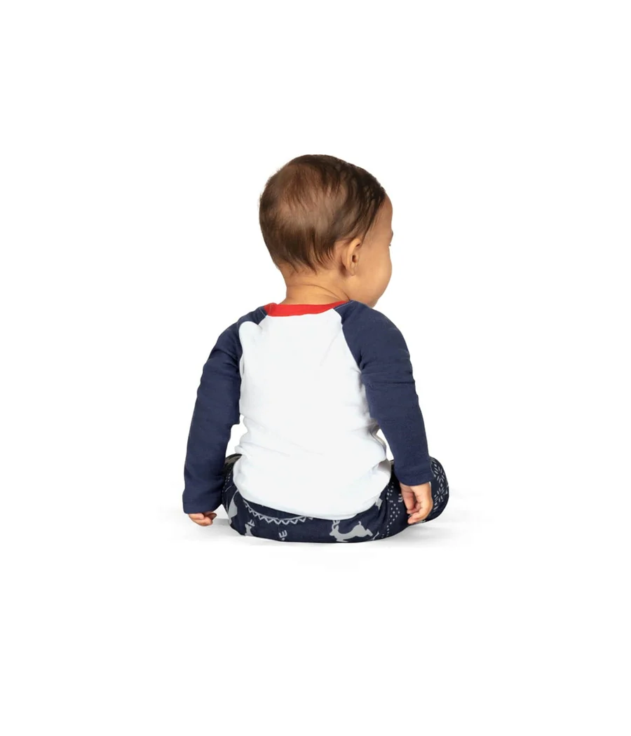 Baby Boy's Whoop Deer It Is Crew Neck Pajama Set - Image 3