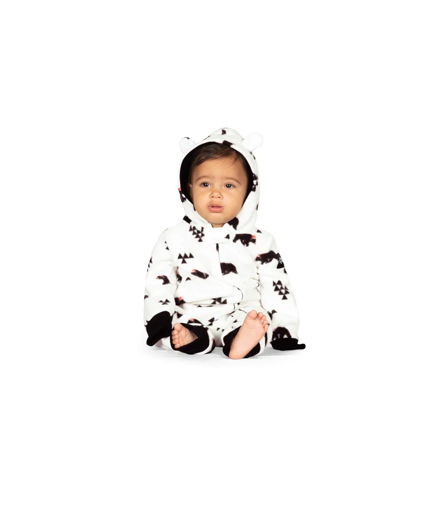 Baby Boy's Beary Christmas Jumpsuit - Image 2
