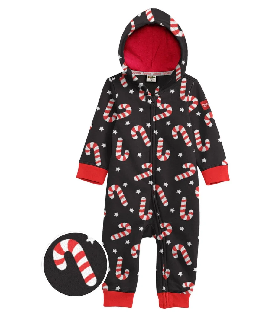 Baby Girl's Candy Cane Lane Jumpsuit - Image 3