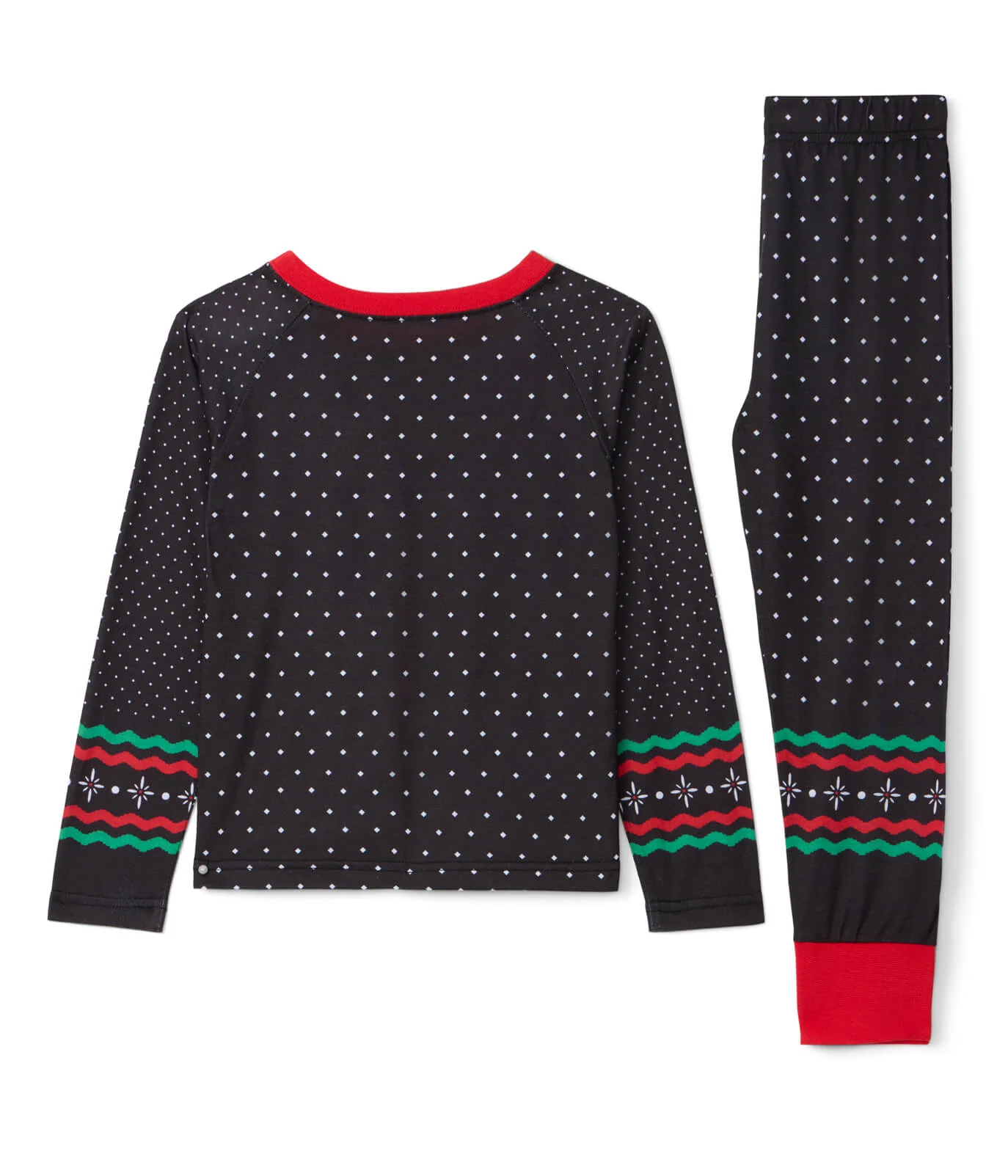 Baby Boy's Fair Isle Rudolph Crew Neck Pajama Set - Image 3