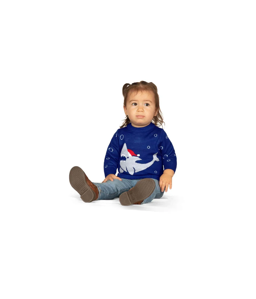 Baby Girl's Sea Sleigher Ugly Christmas Sweater - Image 2