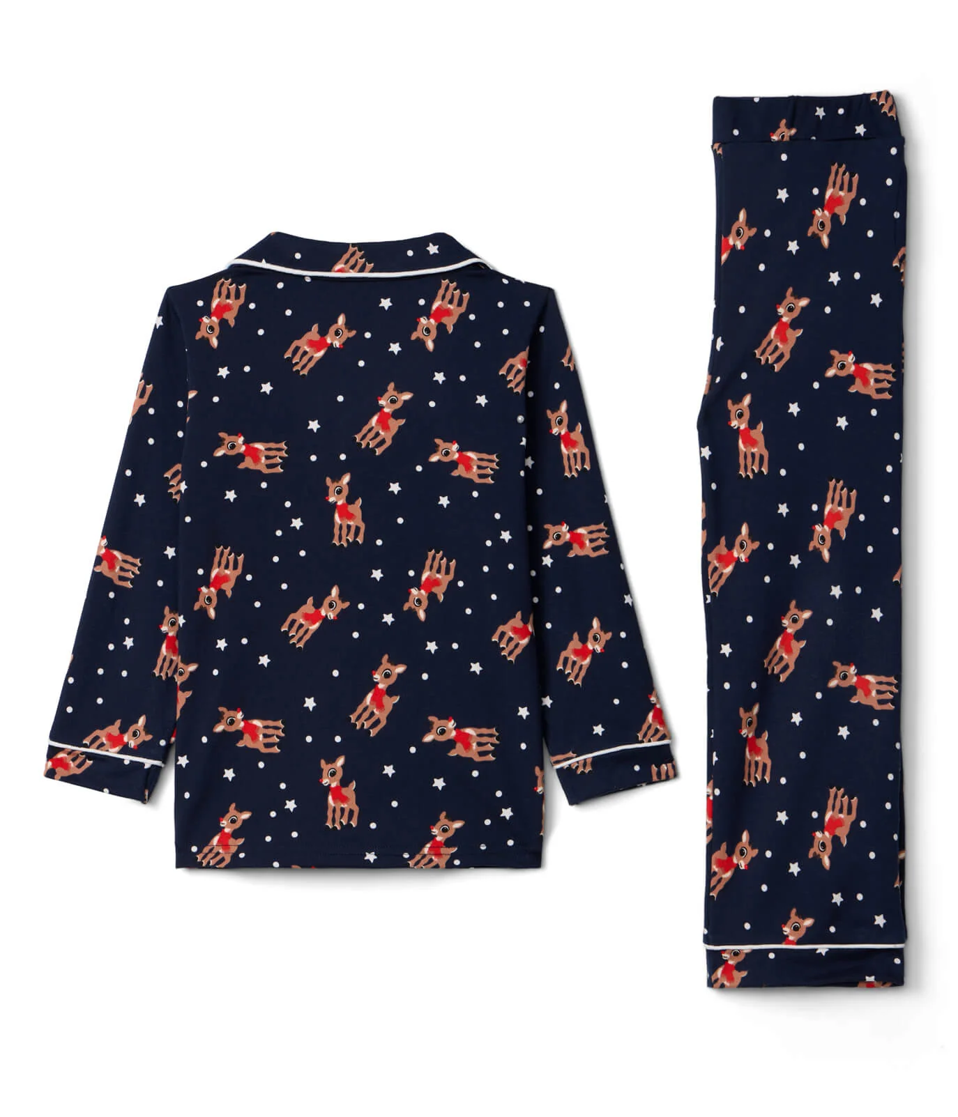 Toddler Boy's Rudolph Lapel Pajama Set - Image 4