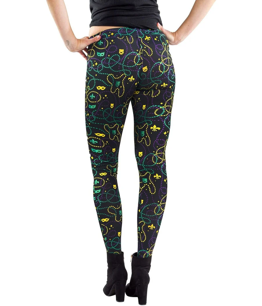 Black Beaded Leggings - Image 2