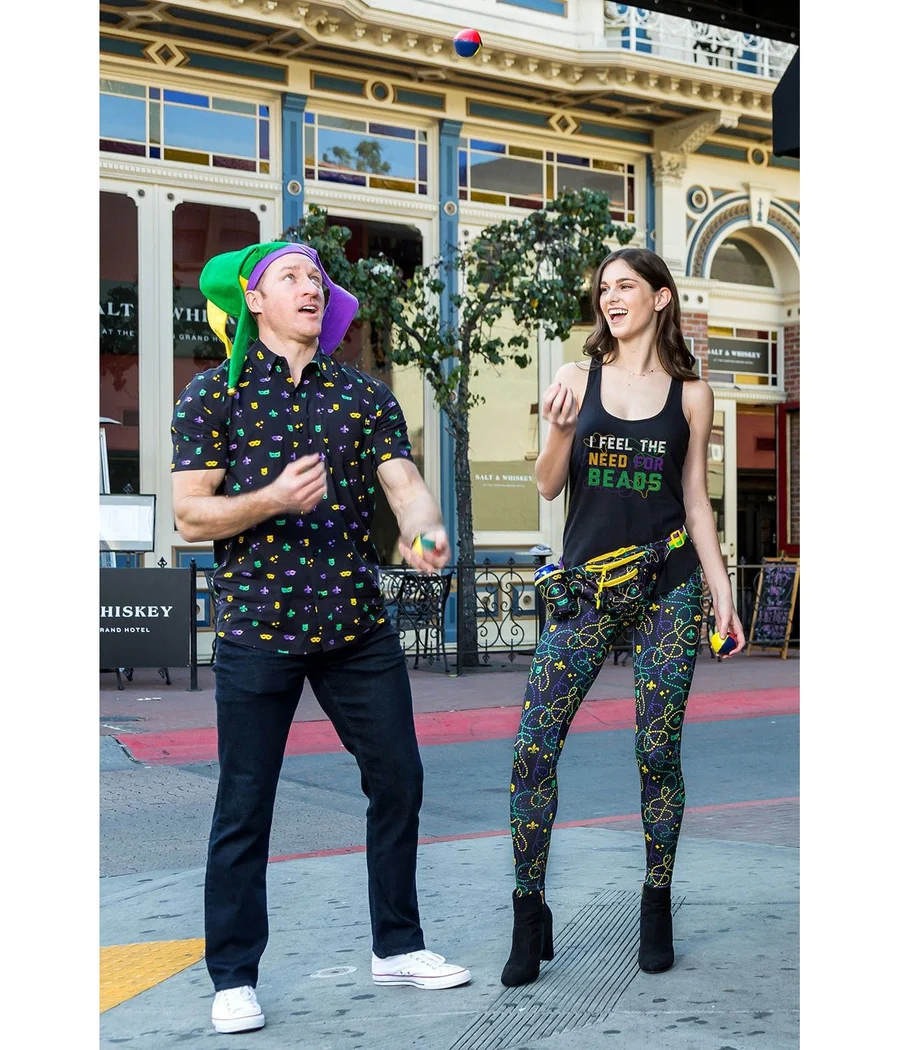 Black Beaded Leggings - Image 3