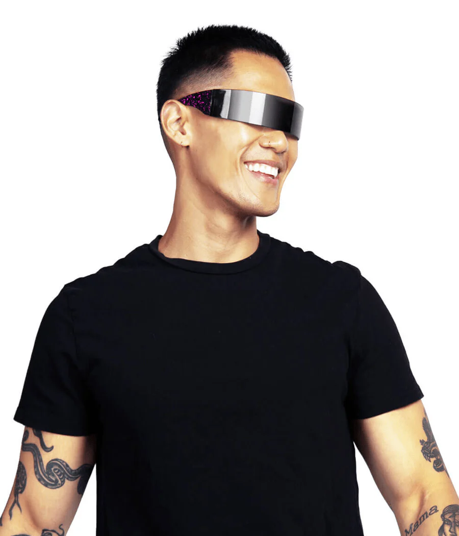 Spaced Out Black Cyclops Sunglasses - Image 3