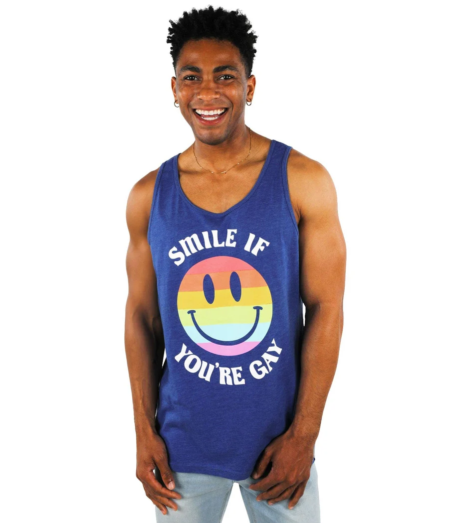 Smile If You're Gay Tank Top - Image 2