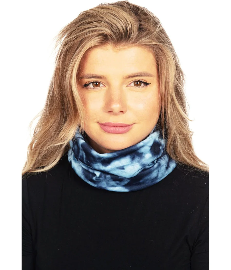Blue Tie Dye Ski Neck Warmer - Image 2