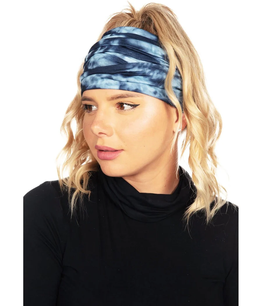 Blue Tie Dye Ski Neck Warmer - Image 3