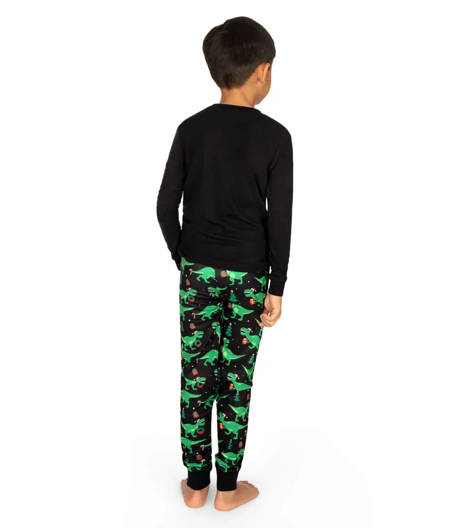 Boy's Rawr Dinosaur Crew Neck Pajama Set - Image 2