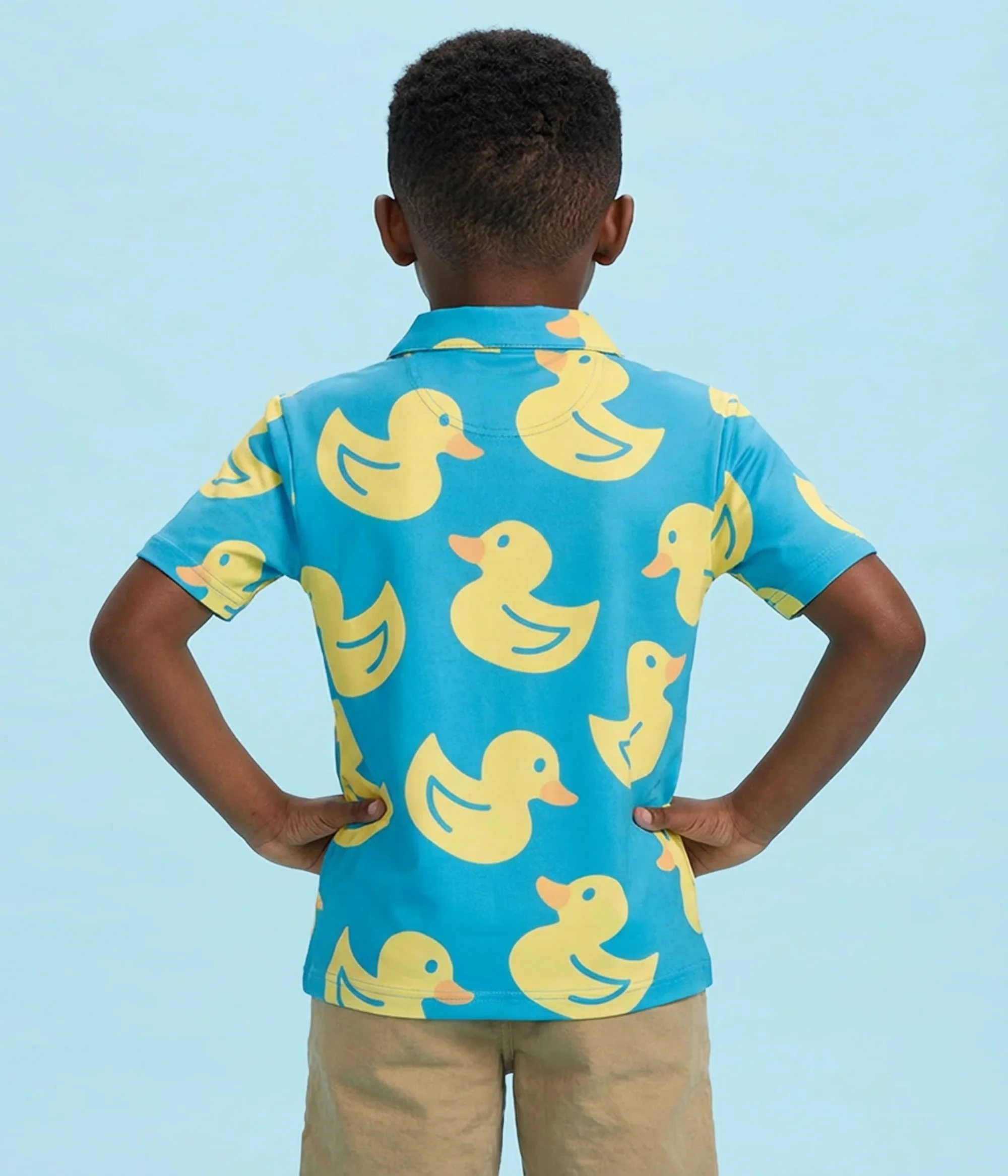 Boy's Duckin' Around Golf Polo - Image 2