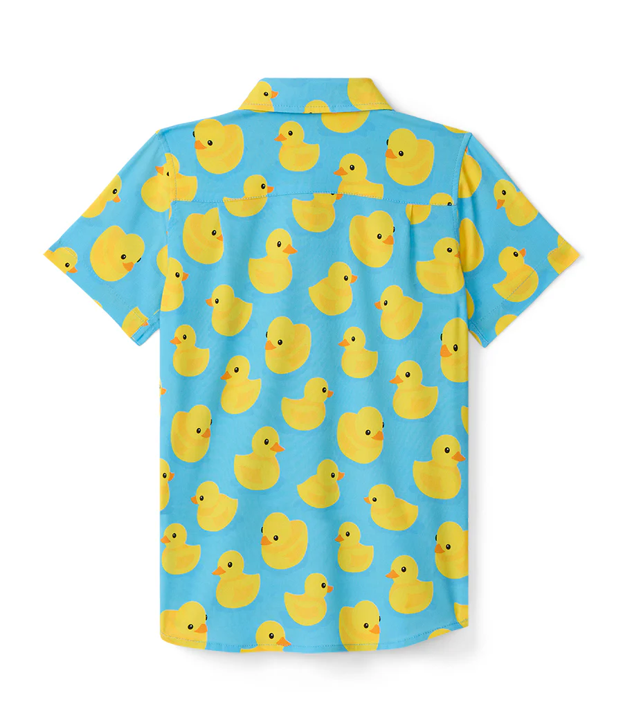 Boy's Rubber Ducky Hawaiian Shirt - Image 2
