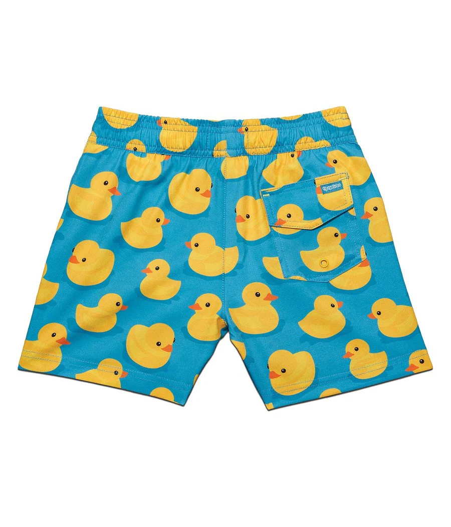 Boy's Rubber Ducky Stretch Swim Trunks - Image 2