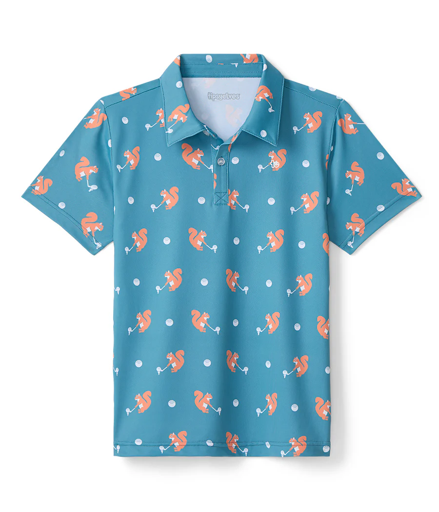 Boy's Squirrel! Golf Polo - Image 2