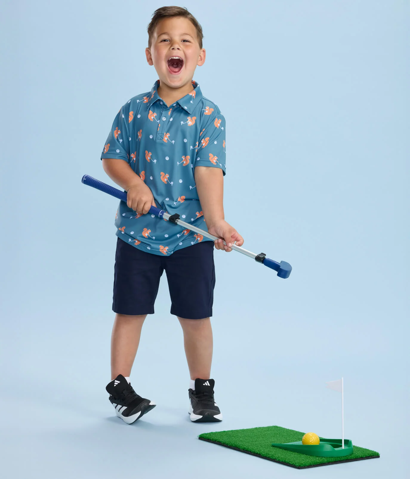 Boy's Squirrel! Golf Polo - Image 4