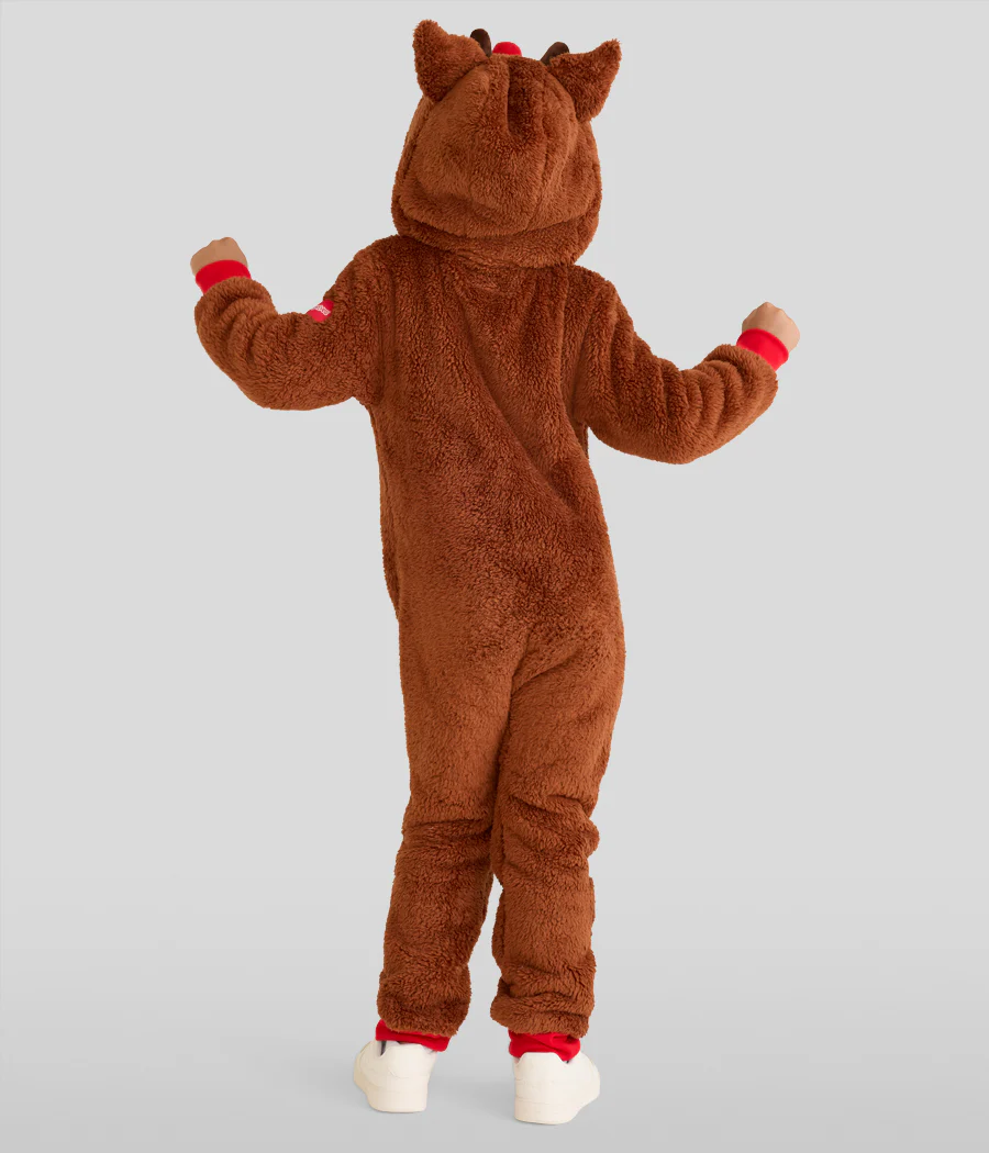 Boy's Rudolph Sherpa Jumpsuit - Image 2