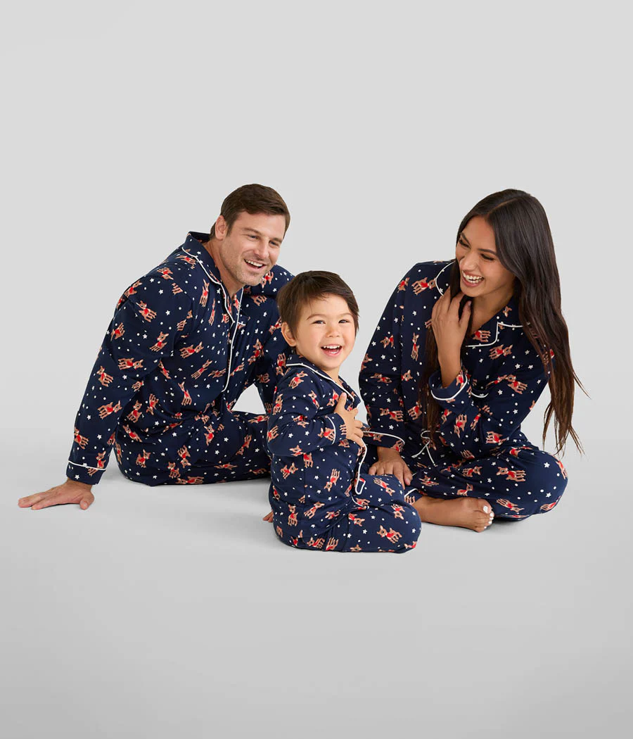Boy's Rudolph Lapel Pajama Set - Image 6