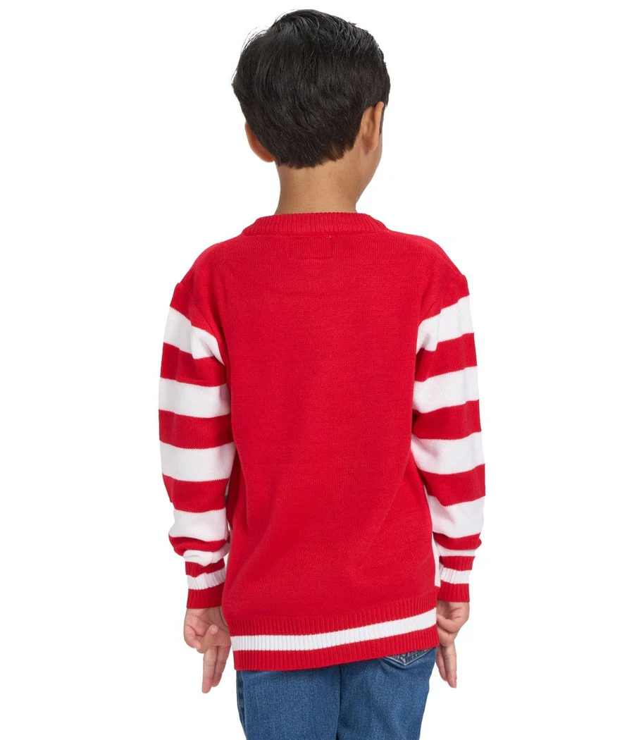 Boy's Santa's Close Up Ugly Christmas Sweater - Image 2