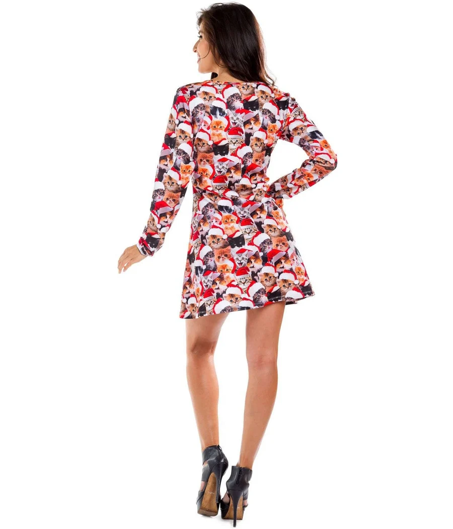 Women's Meowy Catmus Dress - Image 4