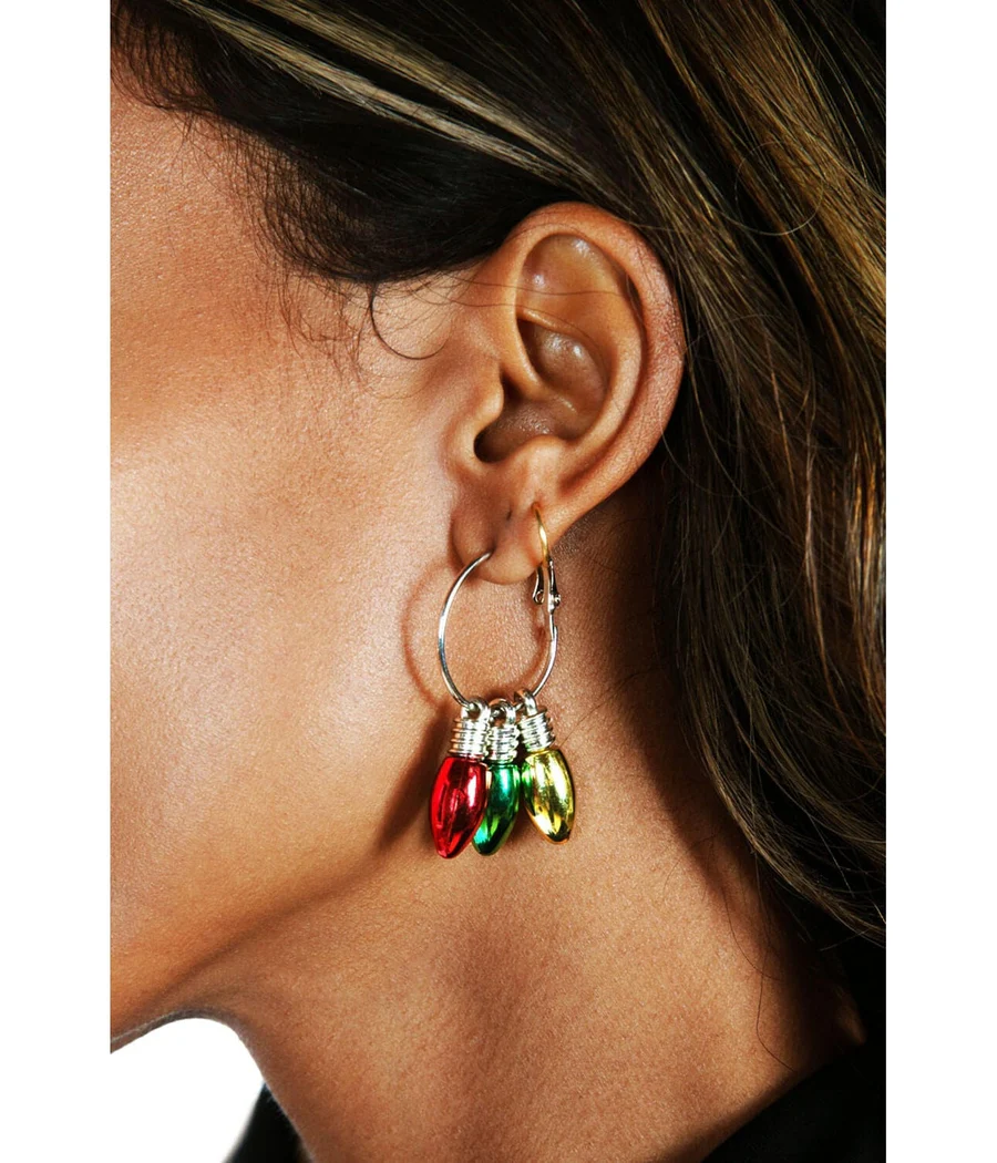Bulb Hoop Earrings - Image 2