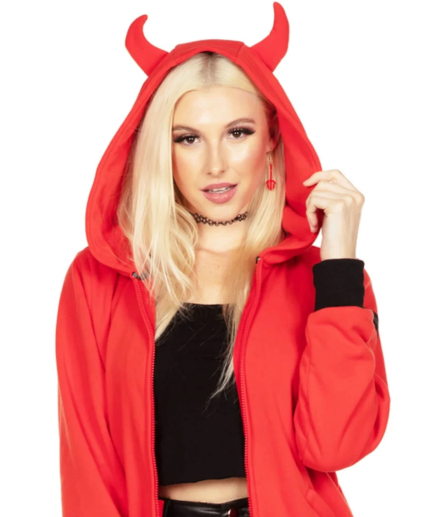 Devil Pitchfork Earrings - Image 2
