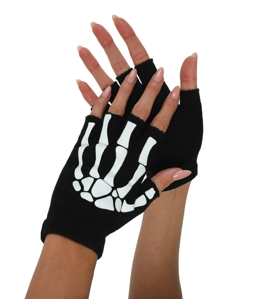 Fingerless Skeleton Gloves - Image 2