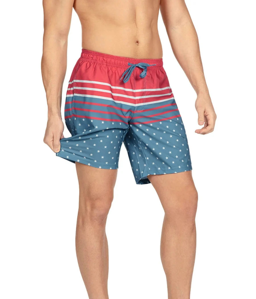 Freedom's Calling Stretch Swim Trunks - 7.5" Inseam - Image 2