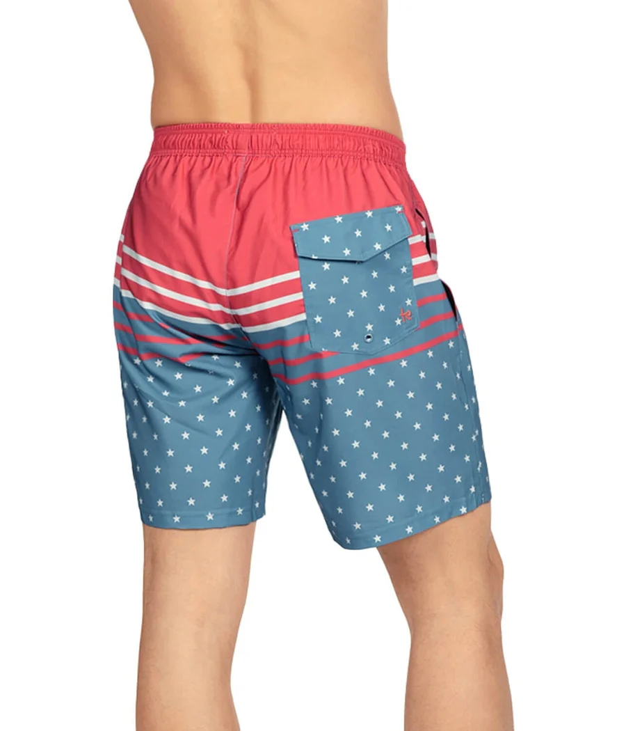Freedom's Calling Stretch Swim Trunks - 7.5" Inseam - Image 3