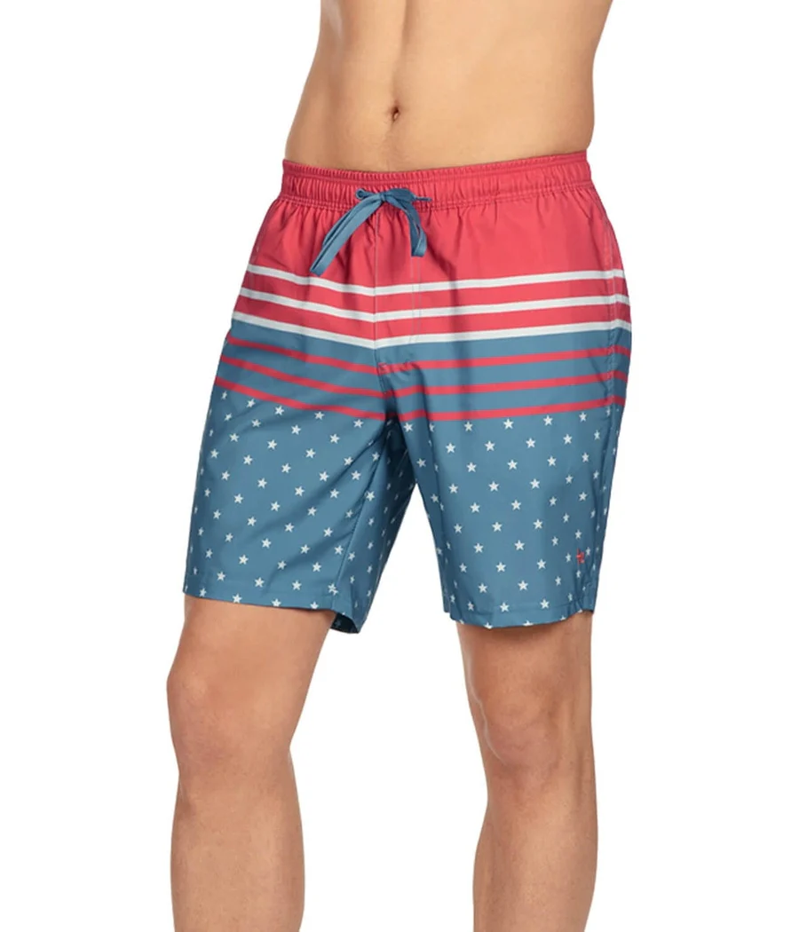 Freedom's Calling Stretch Swim Trunks - 7.5" Inseam - Image 4