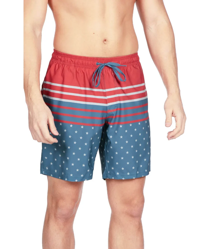 Freedom's Calling Stretch Swim Trunks - 7.5" Inseam - Image 5