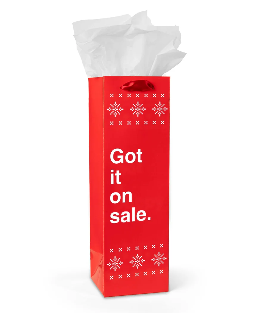 Funny Christmas Wine Gift Bags - Set of 6 - Image 4