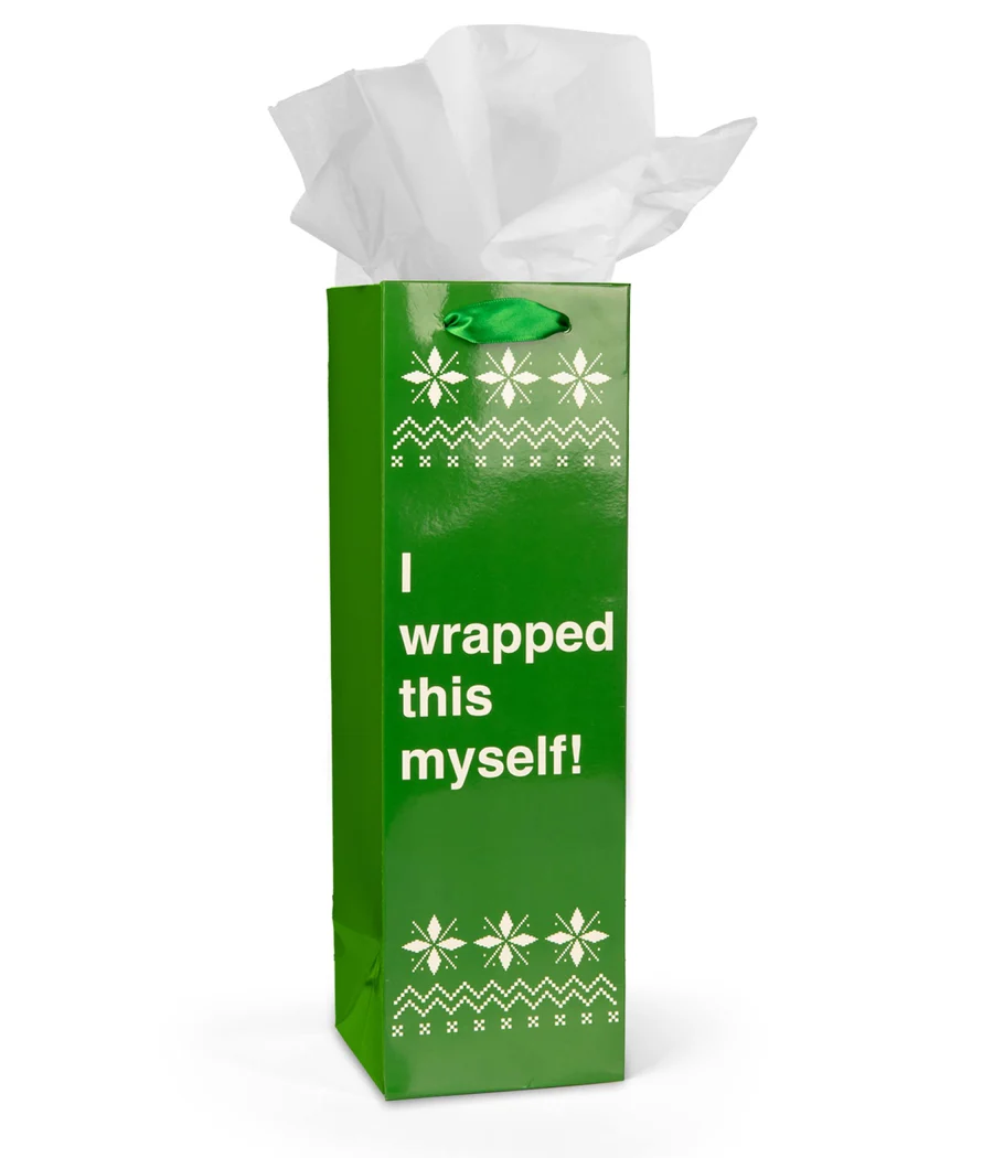 Funny Christmas Wine Gift Bags - Set of 6 - Image 6