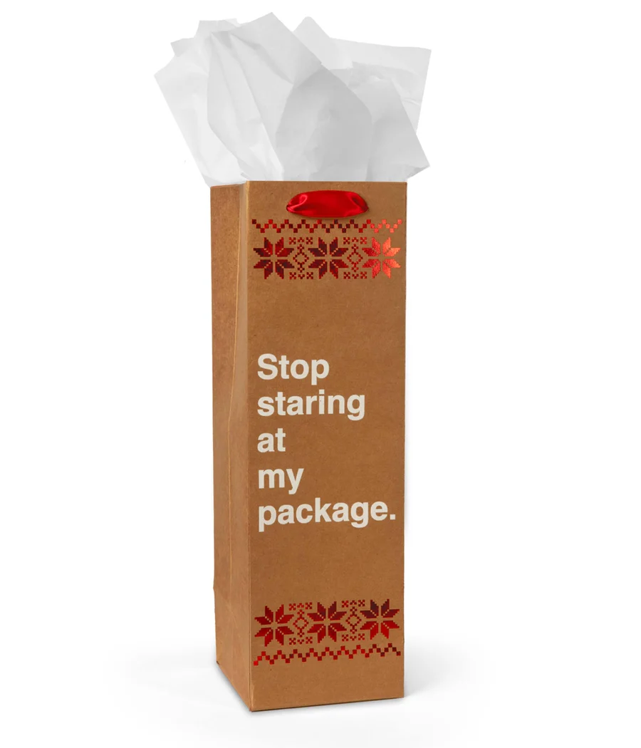 Funny Christmas Wine Gift Bags - Set of 6 - Image 8