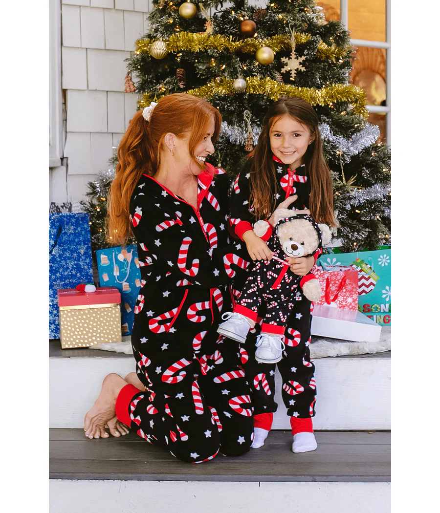 Girl's Candy Cane Lane Jumpsuit - Image 3
