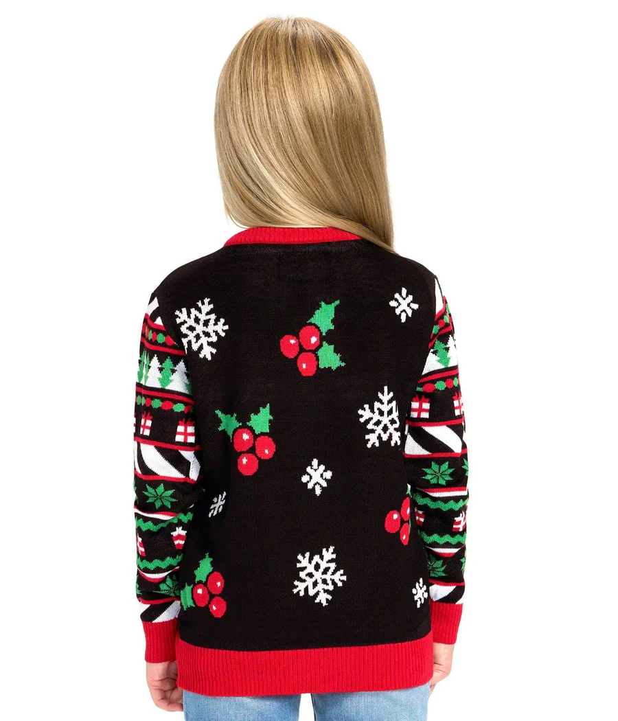 Girl's Dart Board Game Ugly Christmas Sweater - Image 2