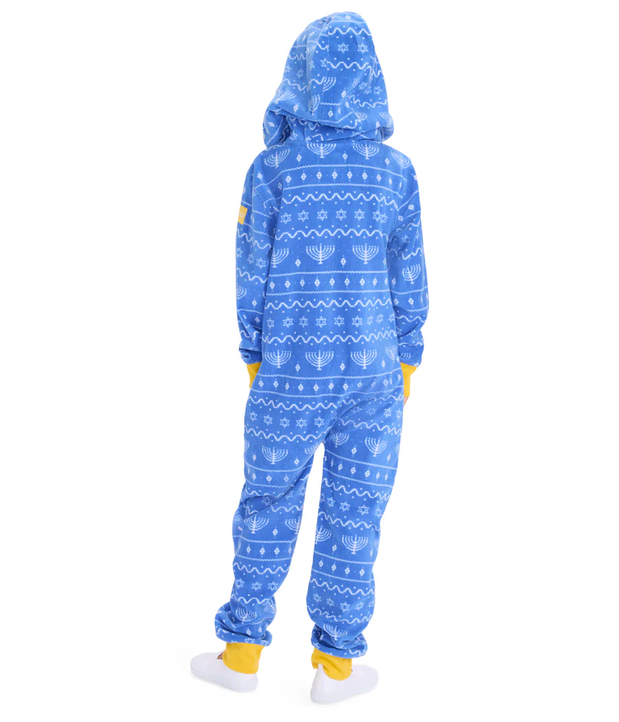 Girl's Blue Hanukkah Jumpsuit - Image 2