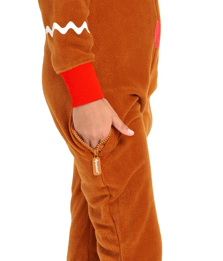 Girl's Gingerbread Jumpsuit - Image 3