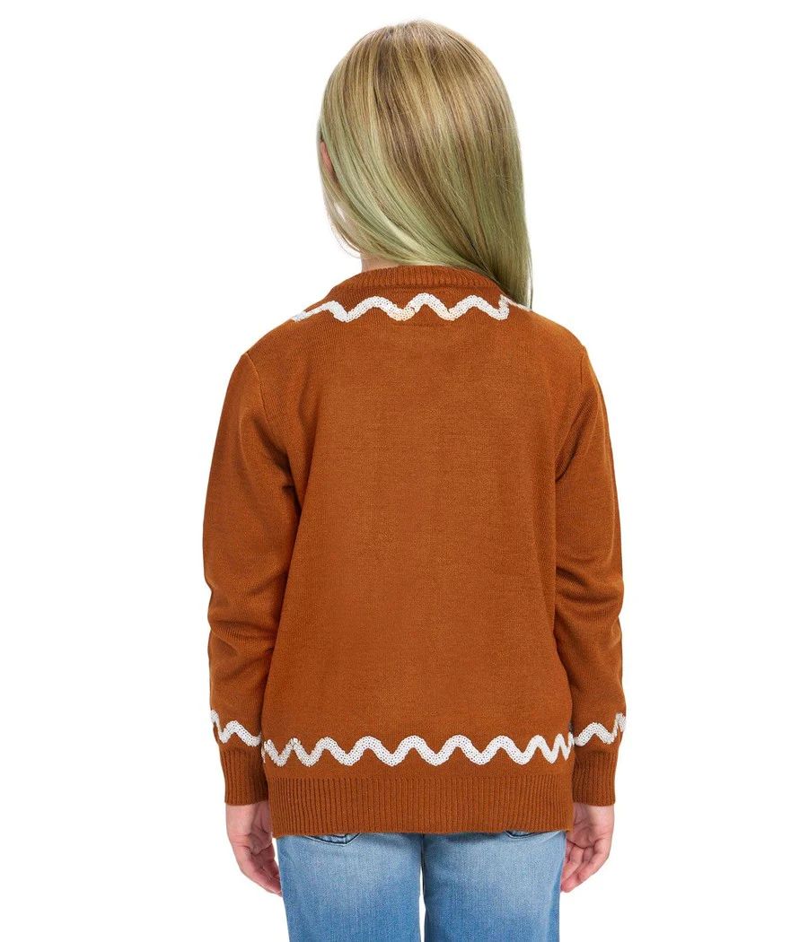 Girl's Gingerbead Ugly Christmas Sweater - Image 2