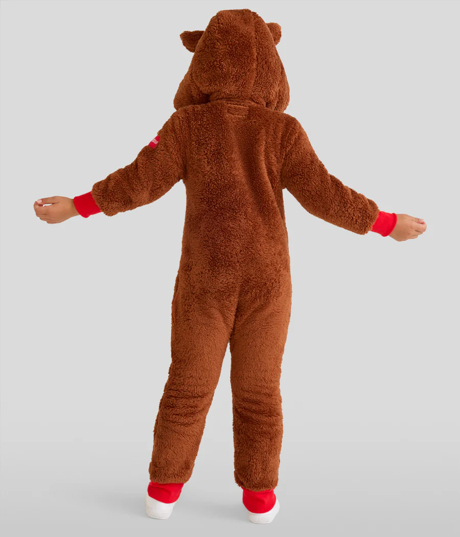 Girl's Rudolph Sherpa Jumpsuit - Image 2