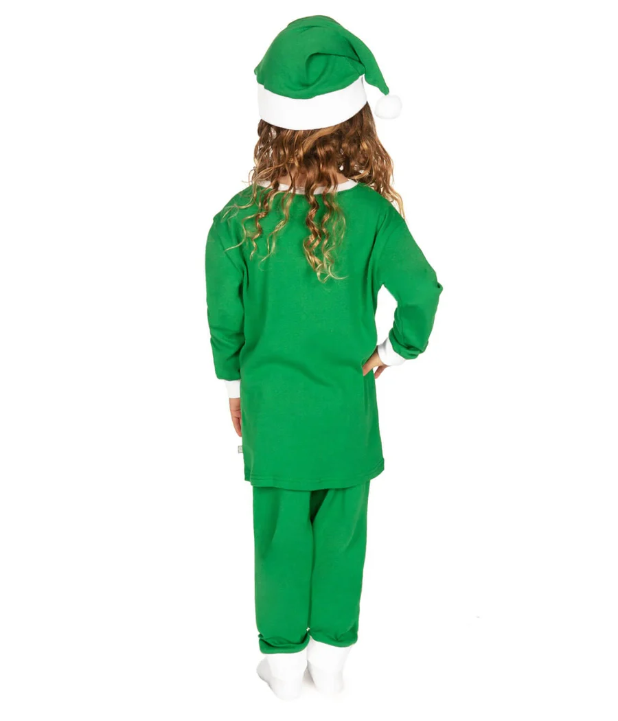 Girl's Elf Crew Neck Pajama Set - Image 2