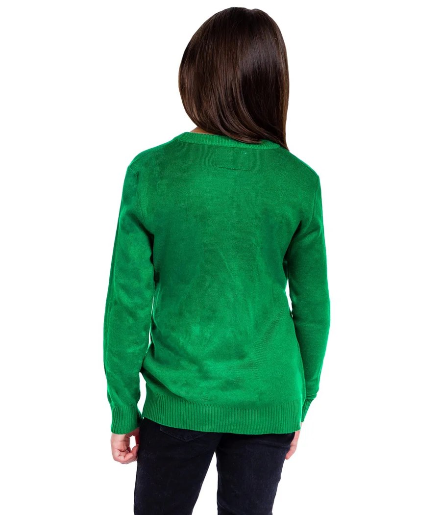 Girl's Pizza Tree Sweater - Image 4