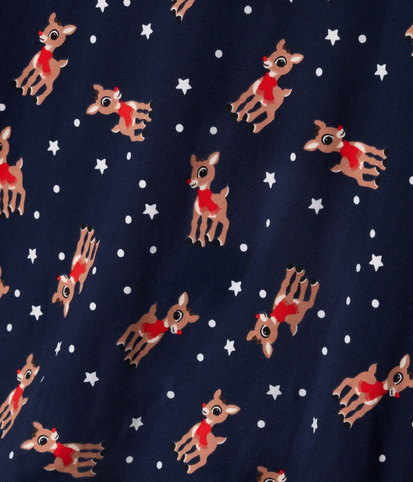 Girl's Rudolph Lapel Pajama Set - Image 4