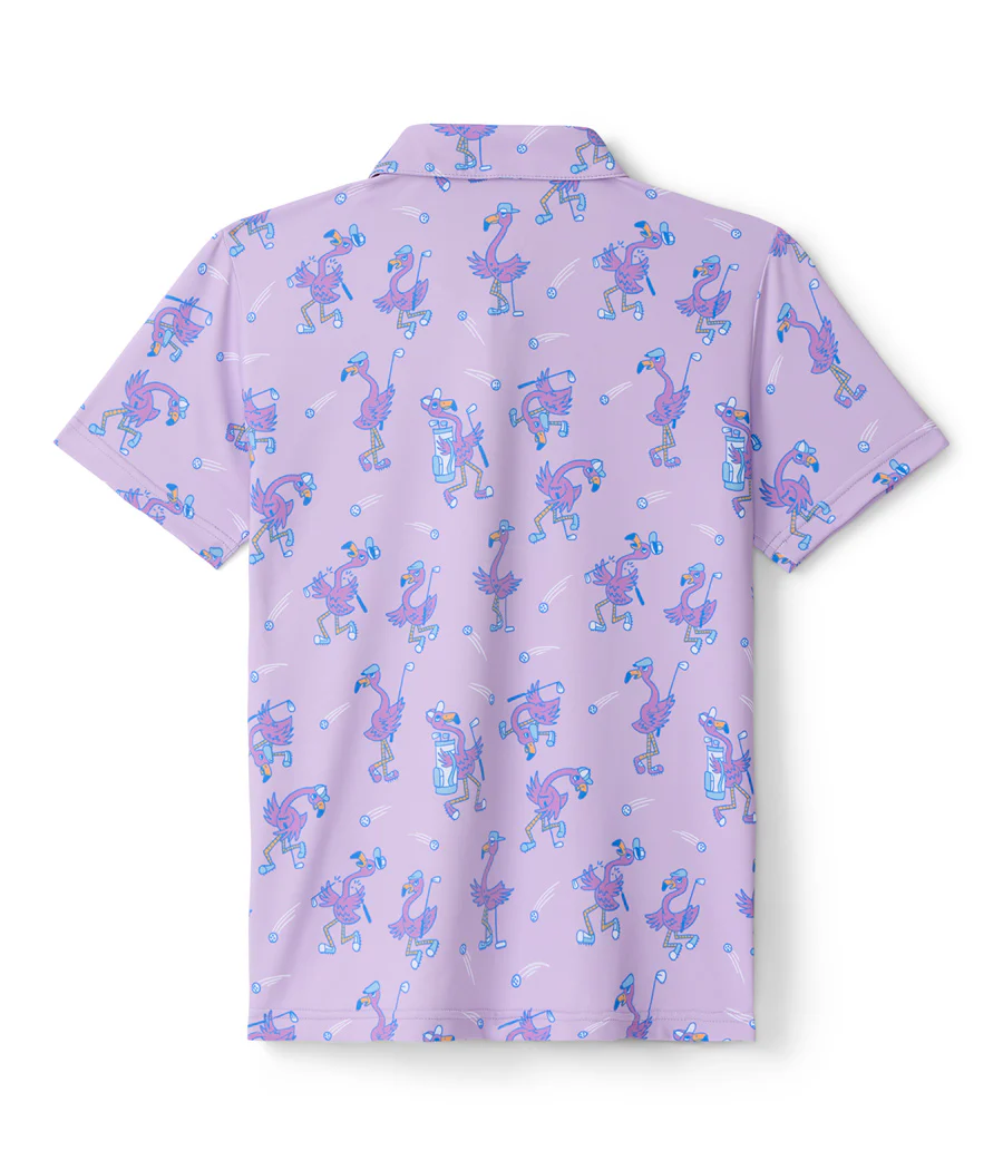 Girl's Flamingo Fiasco Golf Polo - Image 3