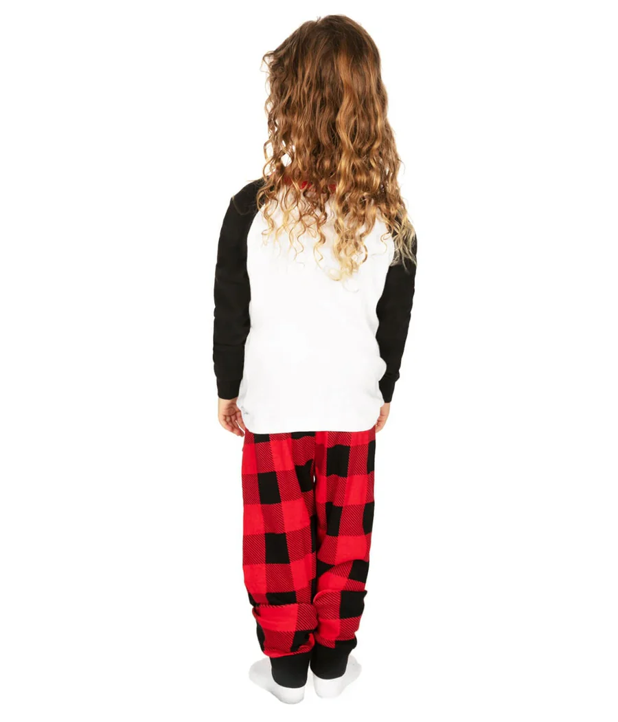 Girl's Team Santa Crew Neck Pajama Set - Image 2
