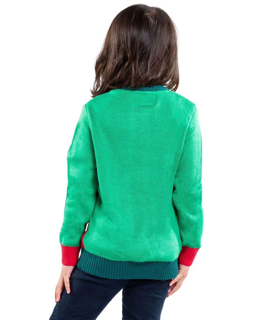 Girl's Little Present Ugly Christmas Sweater - Image 2