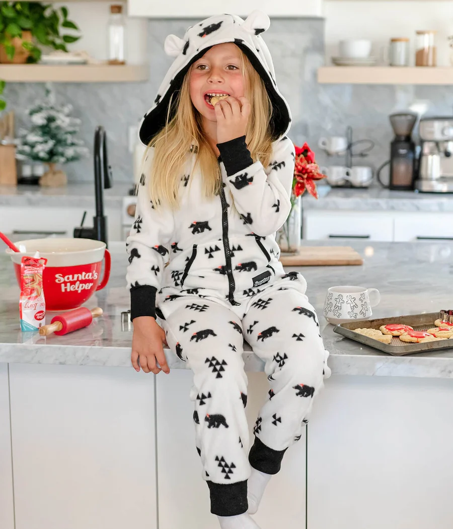 Girl's Beary Christmas Jumpsuit - Image 2