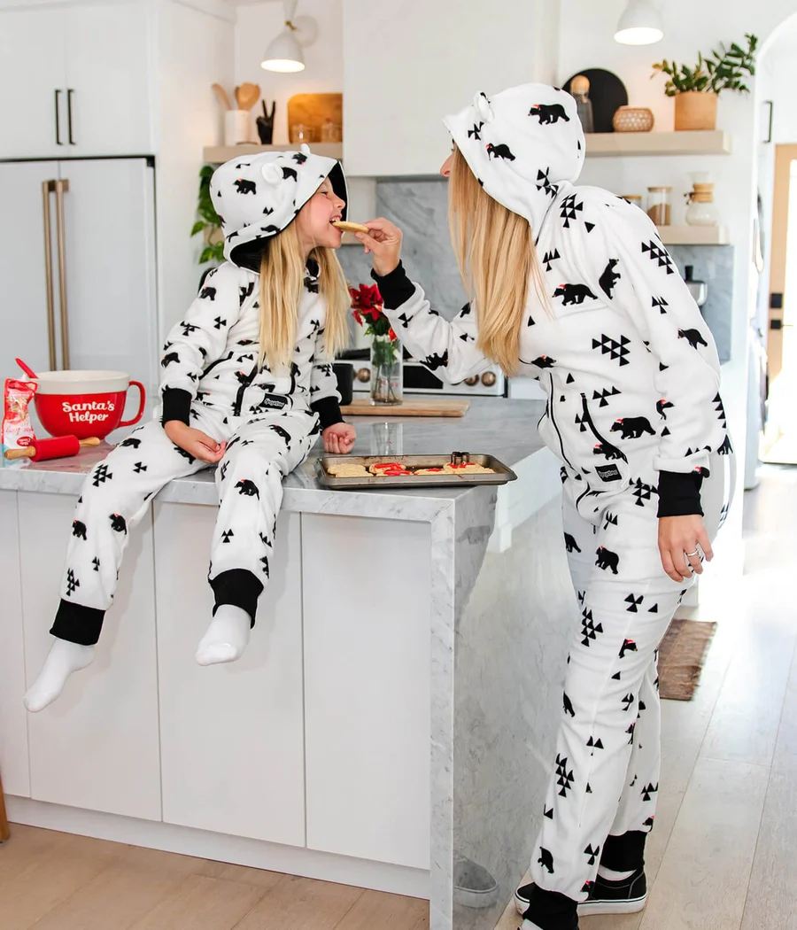 Girl's Beary Christmas Jumpsuit - Image 3